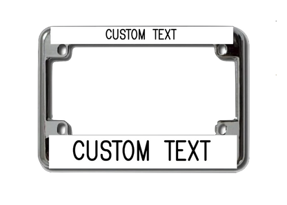 Custom Engraved Bike Plate Frame