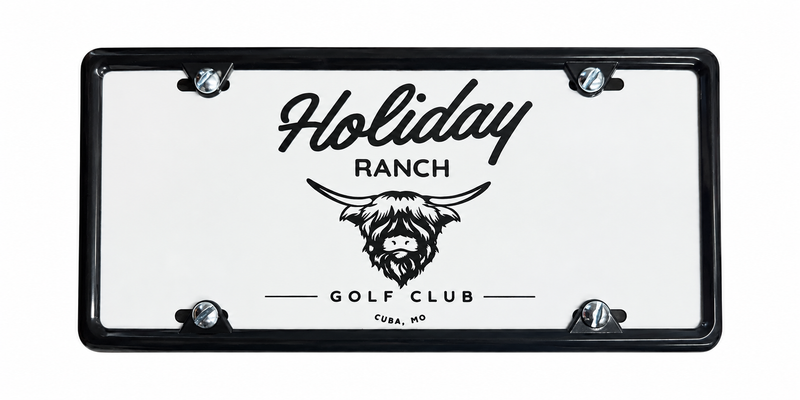 Flat sublimated plate example — Holiday Ranch Golf Club