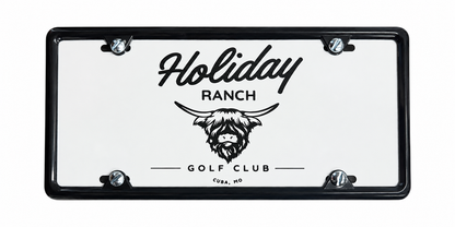 Flat sublimated plate example — Holiday Ranch Golf Club