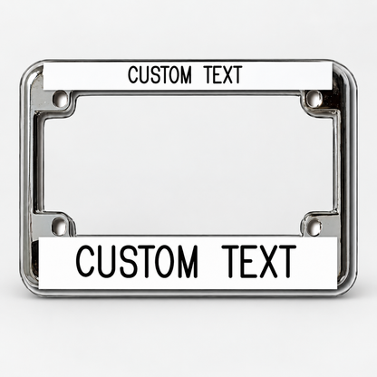 Custom Engraved Bike Plate Frame